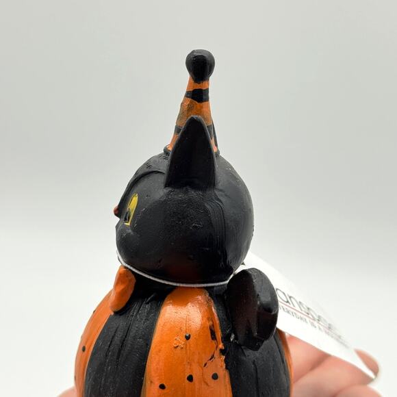 Johanna Parker Pumpkin Peeps Halloween Bat & Owl Figurines Set of 2 NEW - Picture 6 of 7